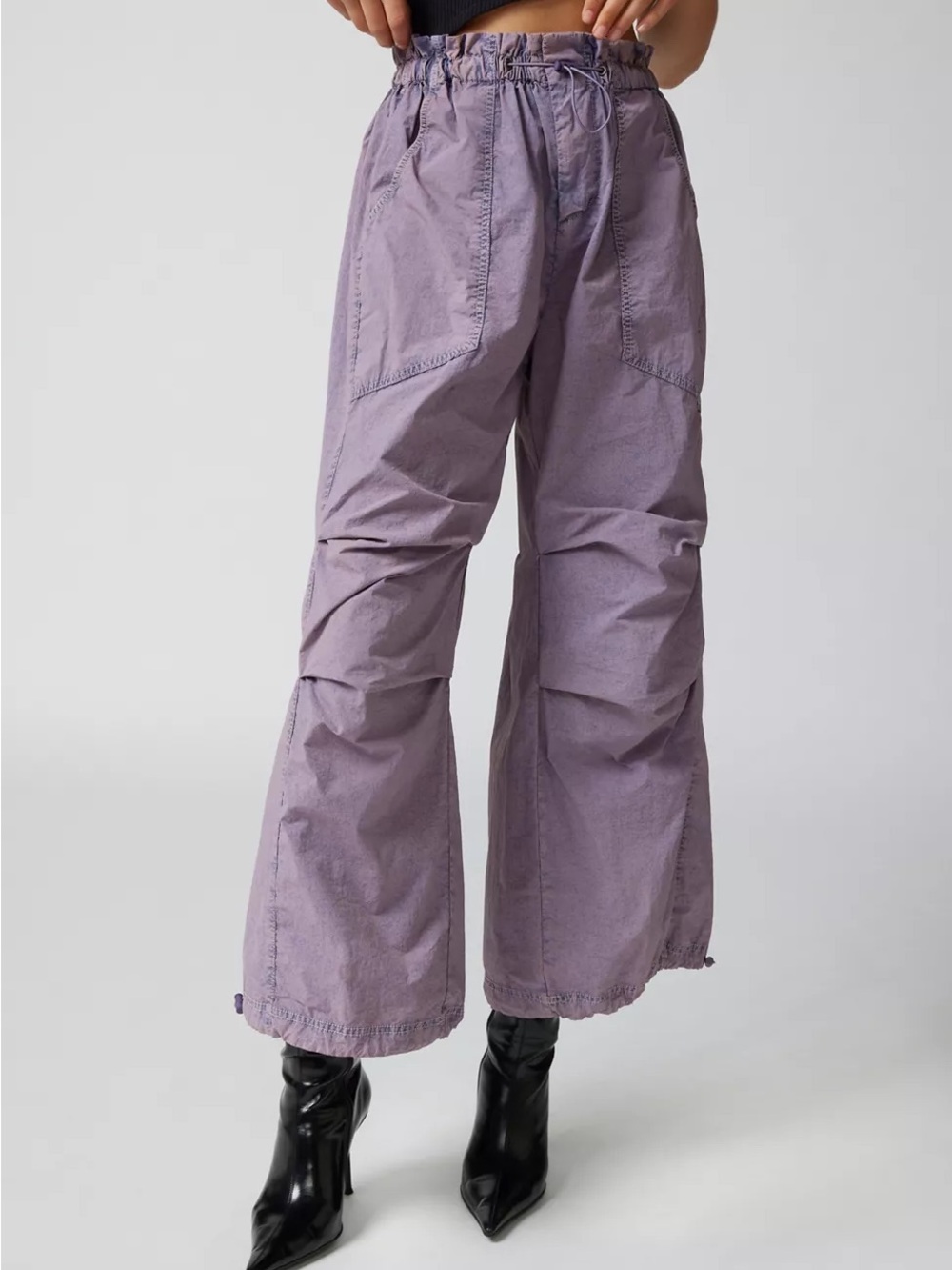 Urban Outfitters Sloan Nylon Baggy Balloon Pant Lavender Size Small Womens NWT